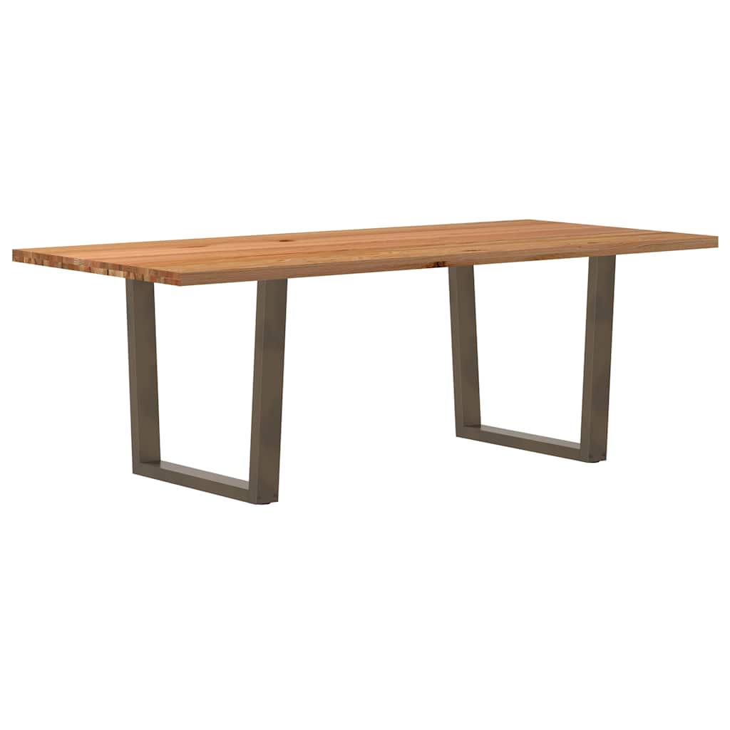 vidaXL Jídelní stůl s nepravidelnými hranami 220x100x74 cm dub dřevo