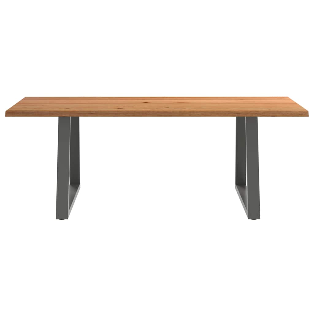 Thumbnail - vidaXL Esstisch mit Baumkanten 220x100x74 cm Massivholz Eiche