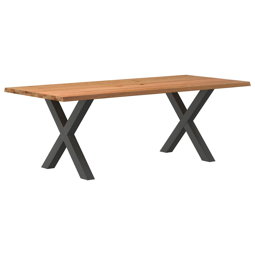 vidaXL Jídelní stůl s živou hranou 220x100x74 cm masivní dubové dřevo