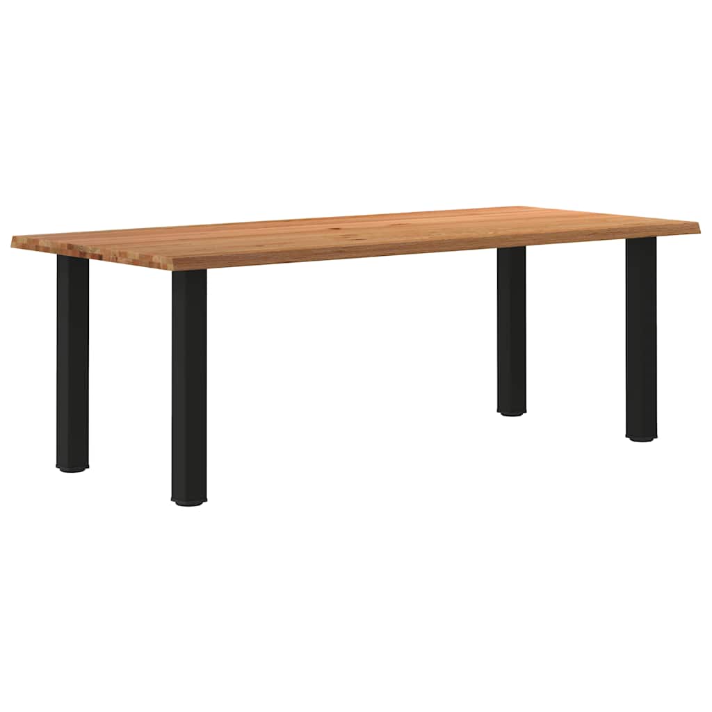 vidaXL Jídelní stůl s živou hranou 220x100x74 cm masivní dubové dřevo