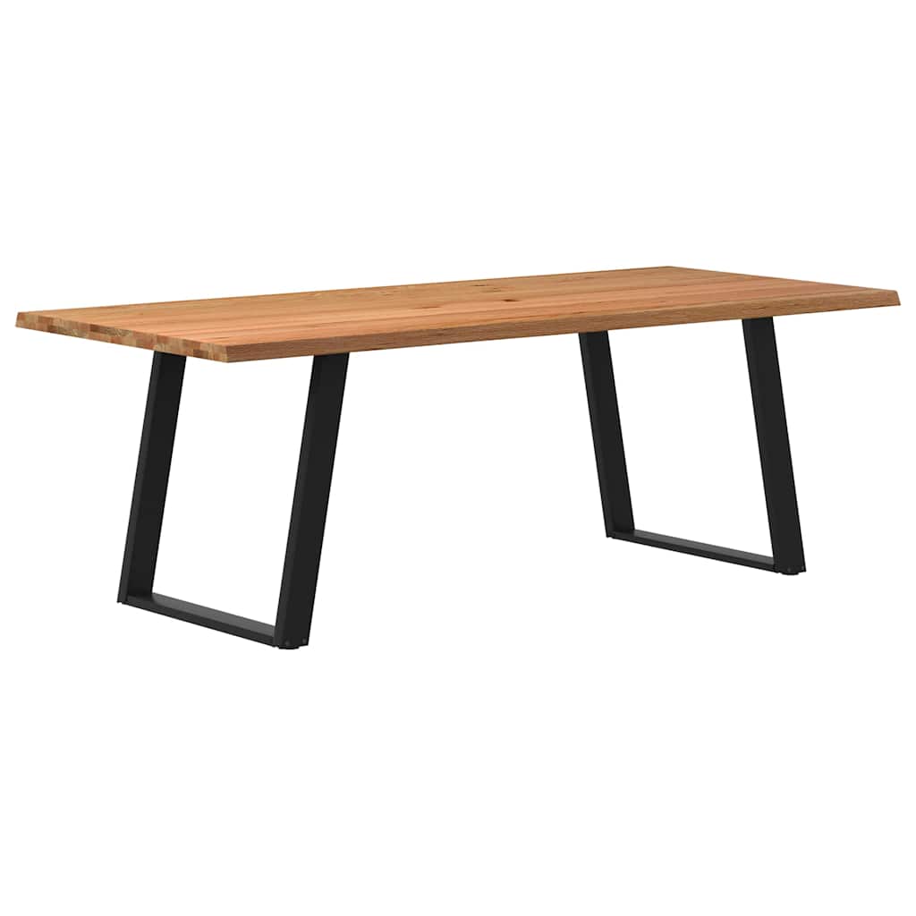 vidaXL Jídelní stůl s živou hranou 220x100x74 cm masivní dubové dřevo