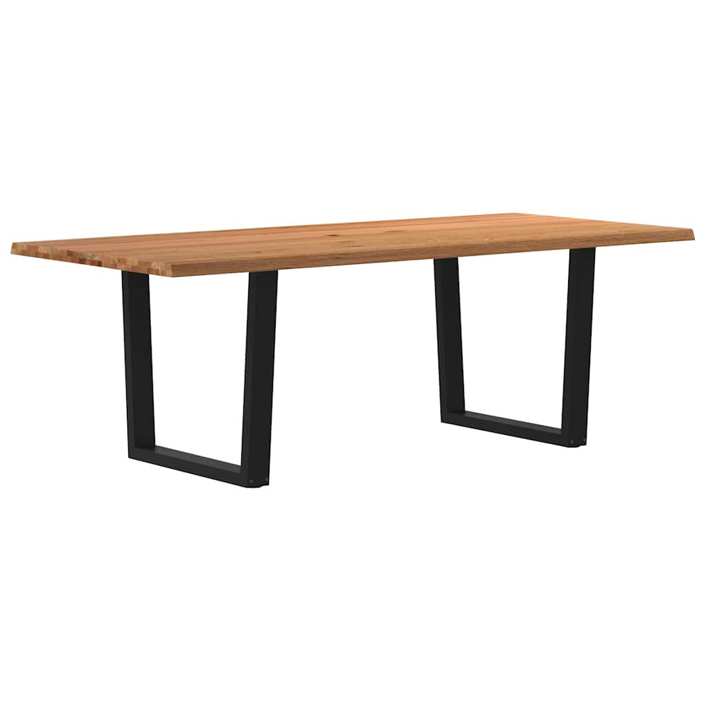 vidaXL Jídelní stůl s nepravidelnými hranami 220x100x74 cm dub dřevo