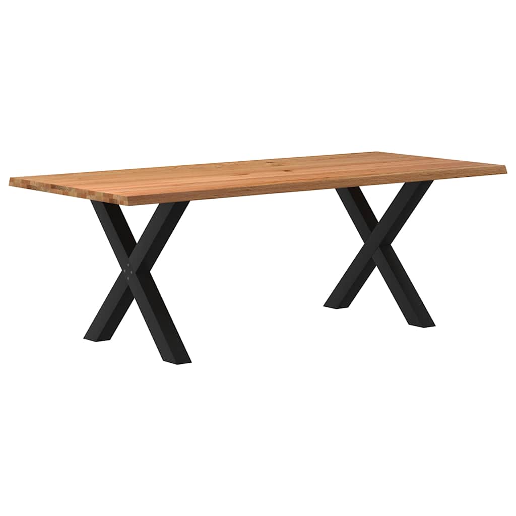 vidaXL Jídelní stůl s živou hranou 220x100x74 cm masivní dubové dřevo