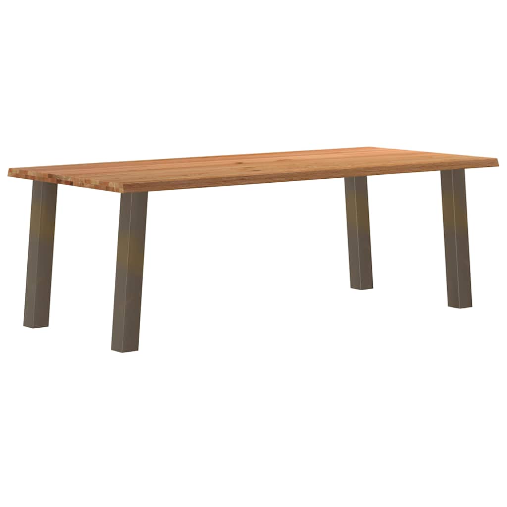 vidaXL Jídelní stůl s živou hranou 220x100x74 cm masivní dubové dřevo