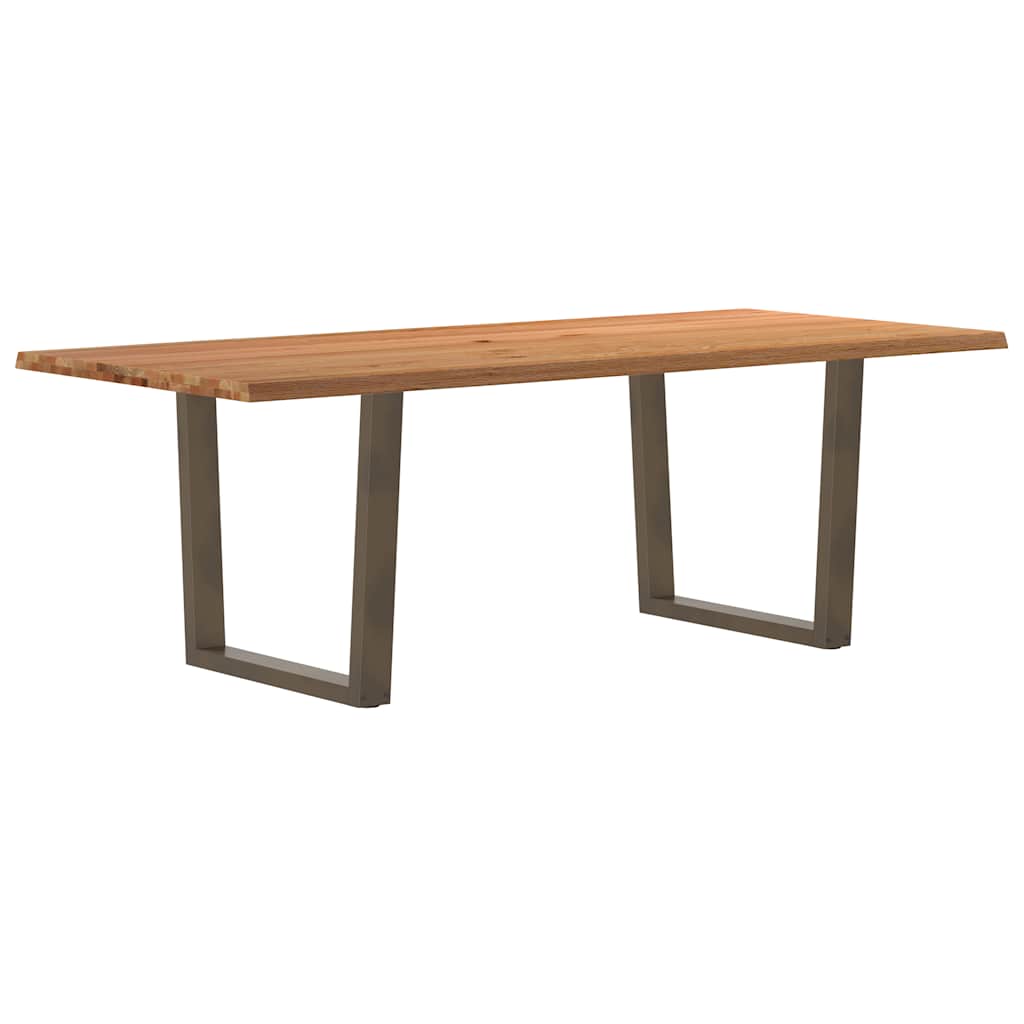 vidaXL Jídelní stůl s nepravidelnými hranami 220x100x74 cm dub dřevo