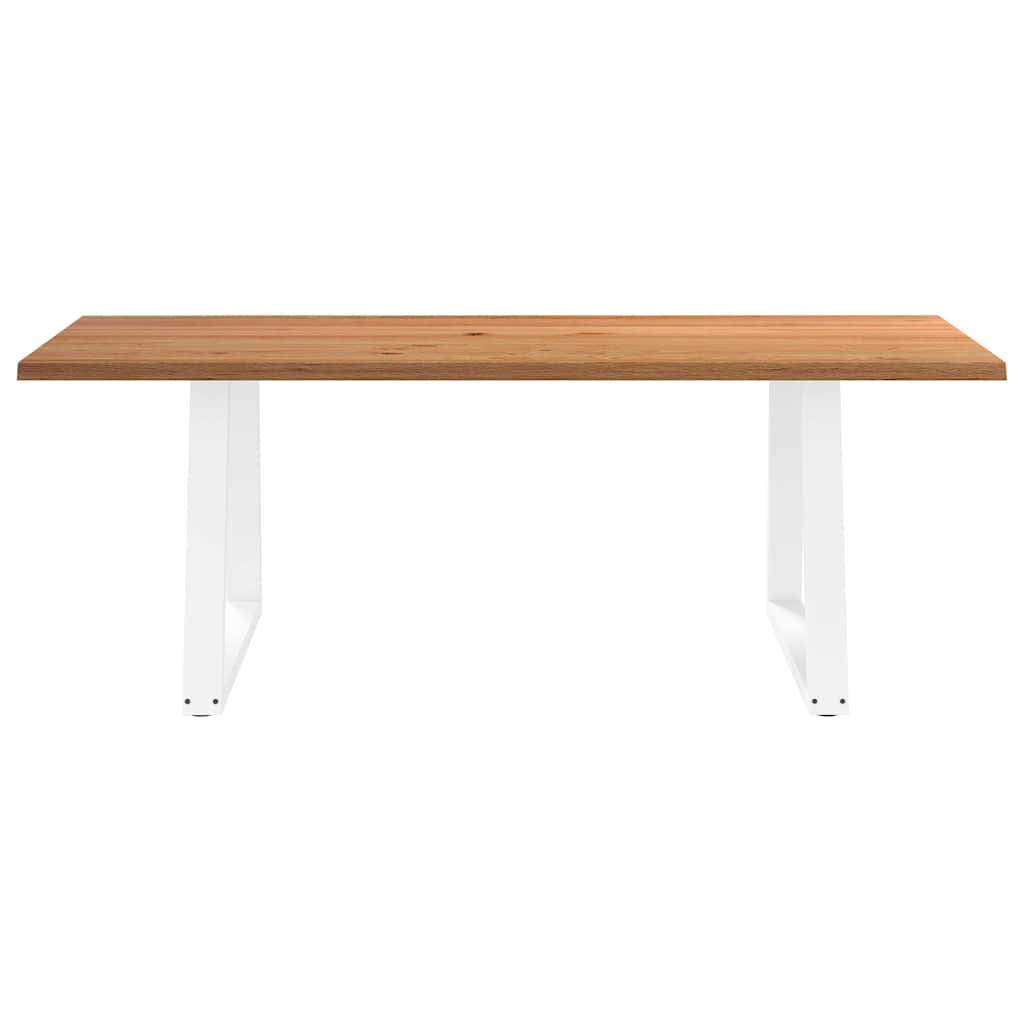 Thumbnail - vidaXL Esstisch mit Baumkanten 220x100x74 cm Massivholz Eiche