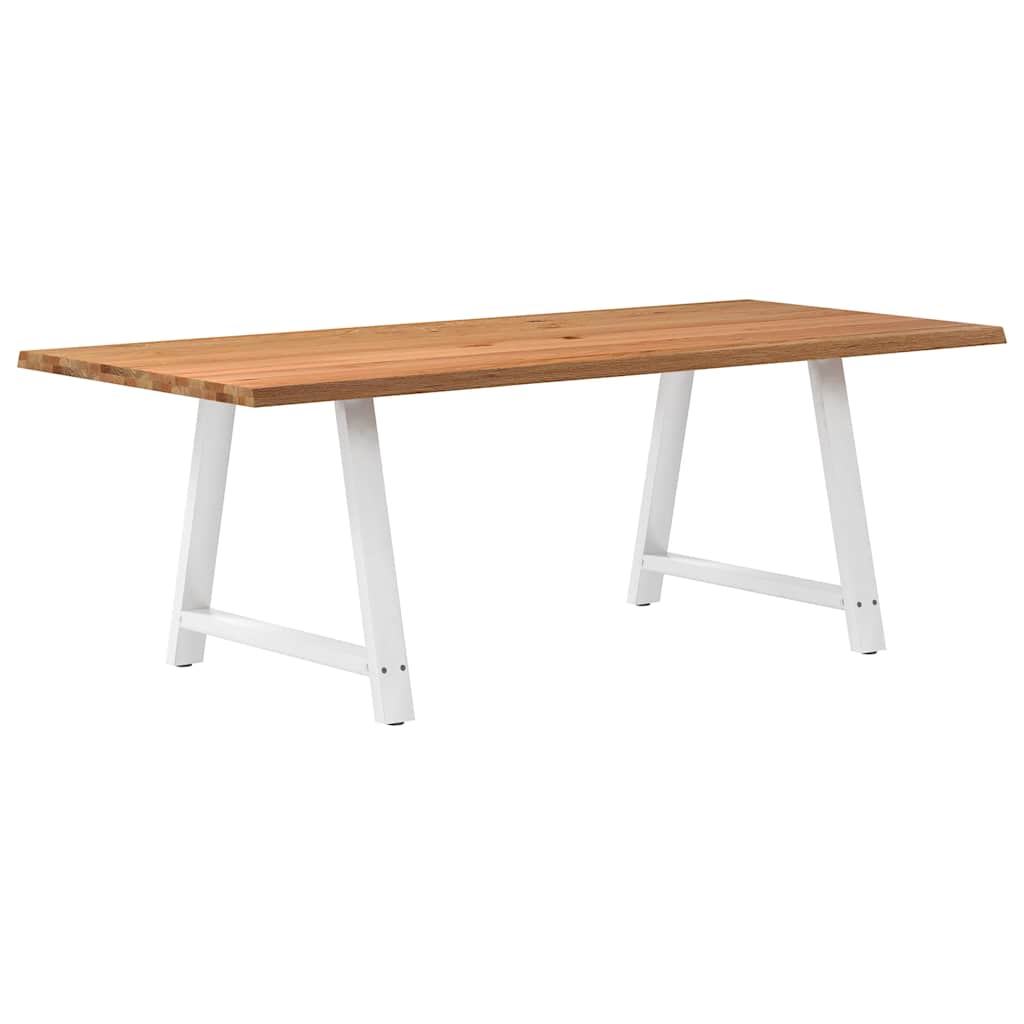 vidaXL Jídelní stůl s živou hranou 220x100x74 cm masivní dubové dřevo