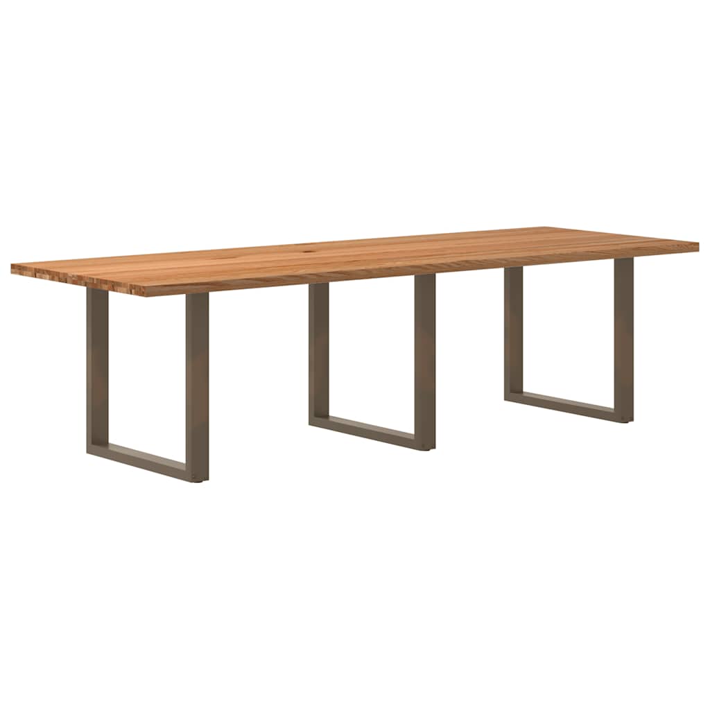 vidaXL Esstisch Hellbraun 280x100x74 cm Massivholz Eiche Rechteckig
