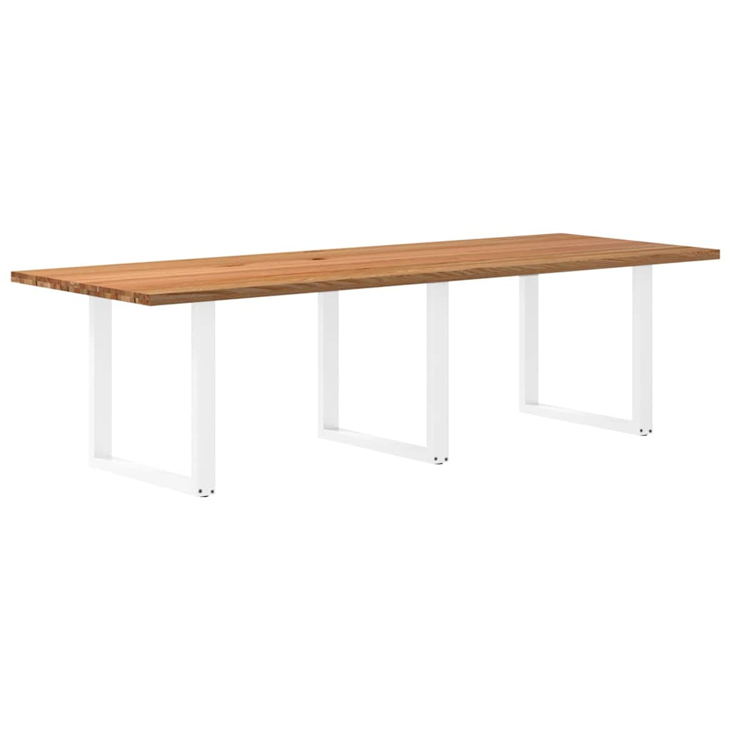 vidaXL Esstisch Hellbraun 280x100x74 cm Massivholz Eiche Rechteckig