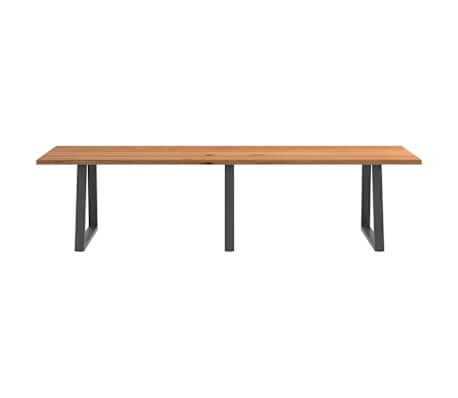 vidaXL Dining Table Light brown, anthracite