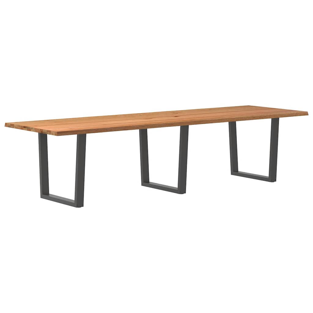 vidaXL Jídelní stůl s nepravidelnými hranami 320x100x74 cm dub dřevo
