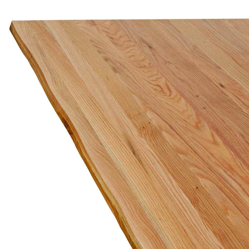 Eettafel rechthoekig 180x120x74 cm massief eikenhout lichtbruin image 13
