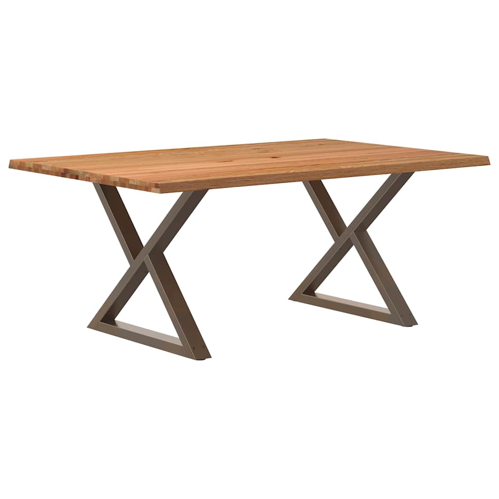 vidaXL Jídelní stůl s nepravidelnými hranami světle hnědá 180x120x74cm