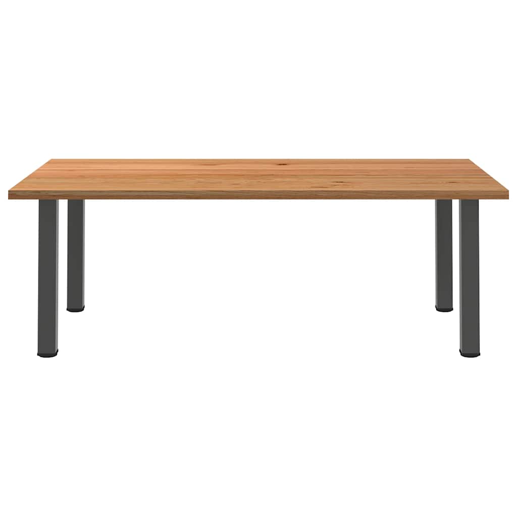 Thumbnail - vidaXL Esstisch Hellbraun 220x120x74 cm Massivholz Eiche Rechteckig