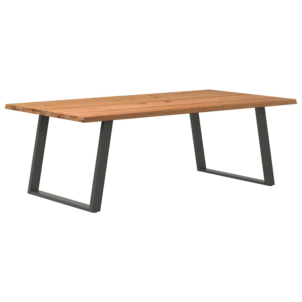 vidaXL Jídelní stůl s živou hranou 220x120x74 cm masivní dubové dřevo