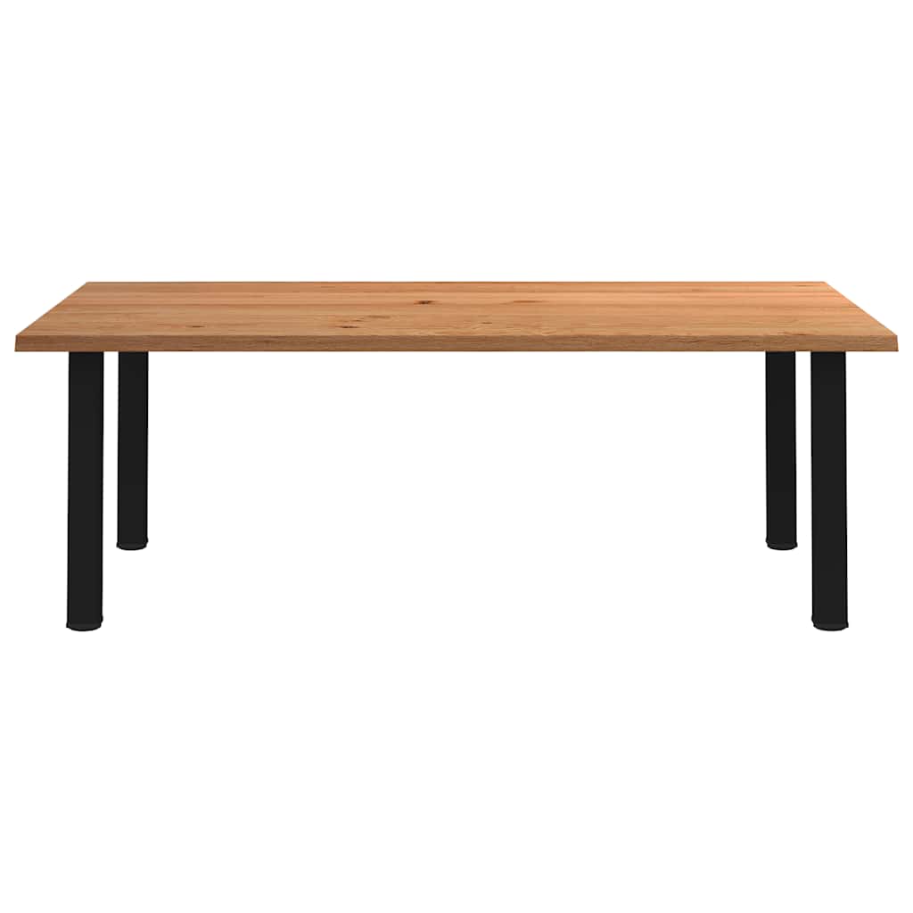 Thumbnail - vidaXL Esstisch mit Baumkanten 220x120x74 cm Massivholz Eiche Rechteck
