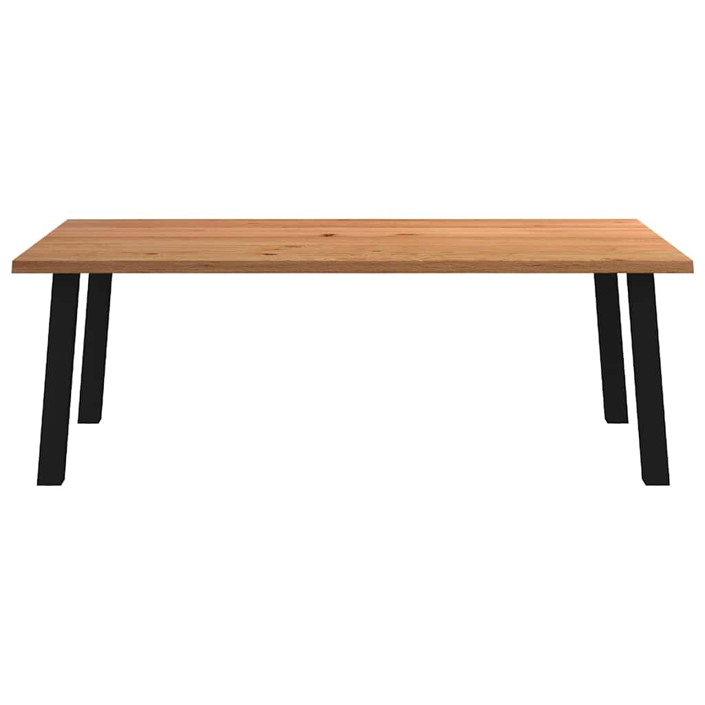 Thumbnail - vidaXL Esstisch mit Baumkanten 220x120x74 cm Massivholz Eiche Rechteck