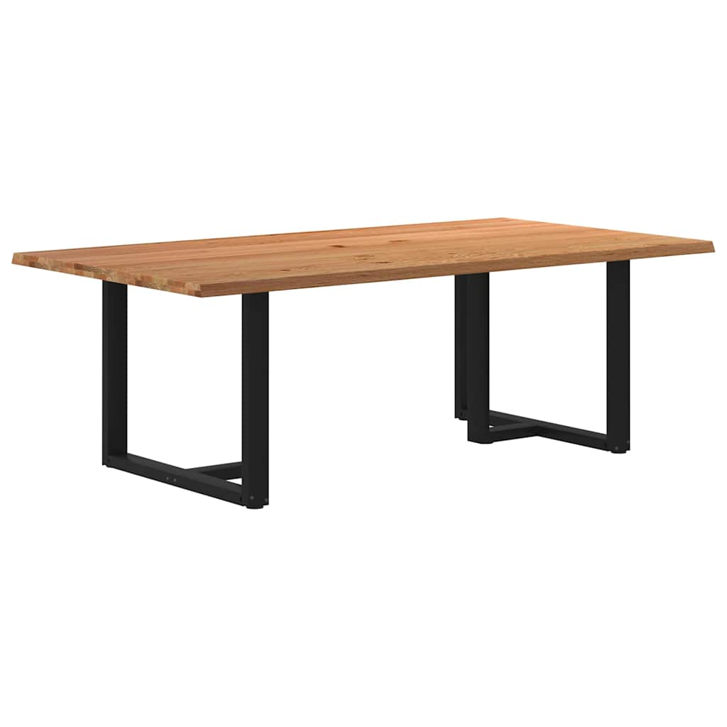 vidaXL Jídelní stůl s živou hranou 220x120x74 cm masivní dubové dřevo