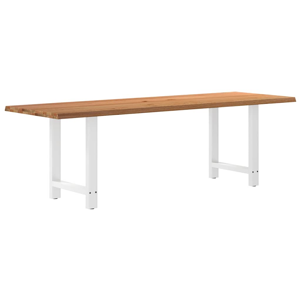 vidaXL Jídelní stůl s živou hranou 240x80x74cm masivní dub obdélníkový