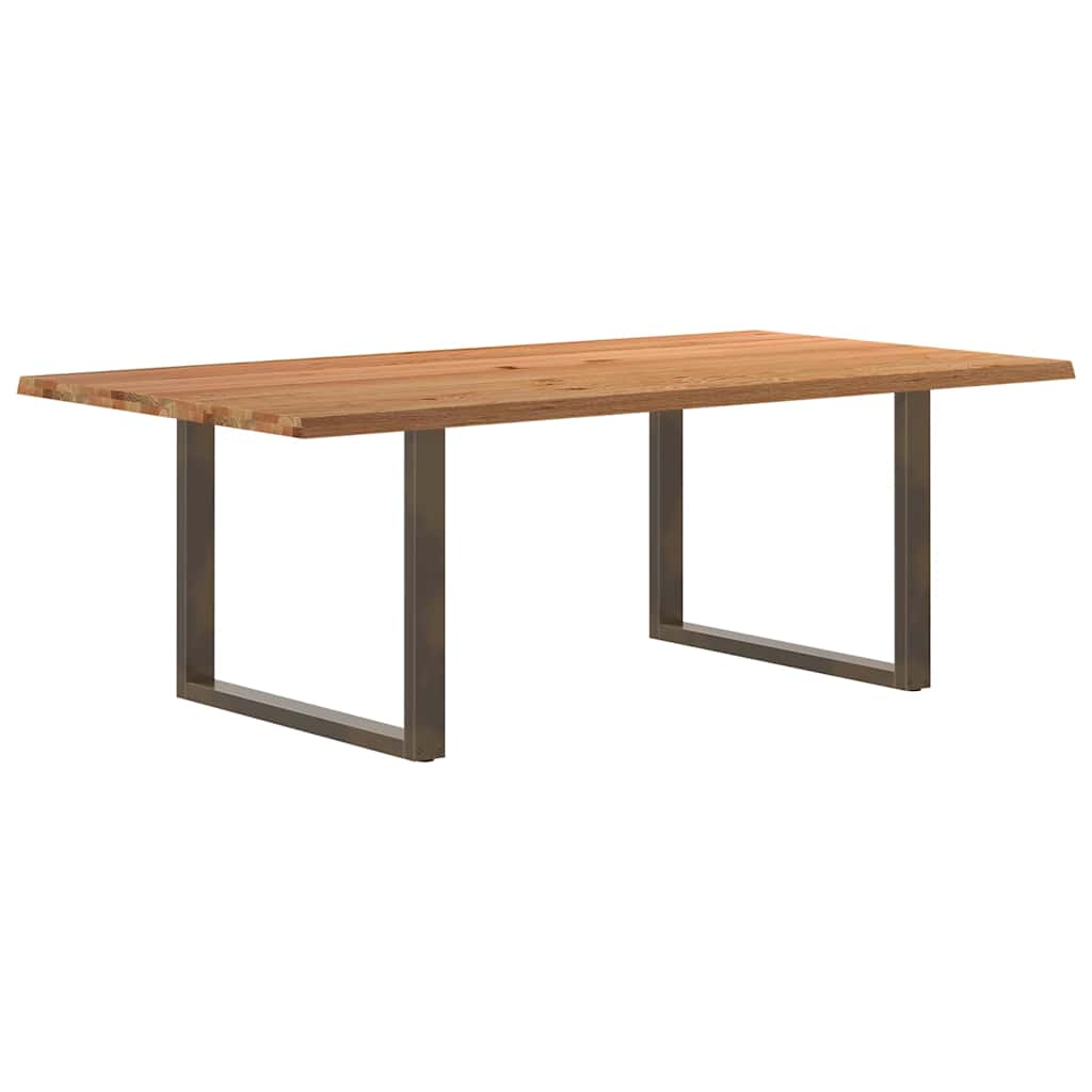 vidaXL Jídelní stůl s živou hranou 220x120x74 cm masivní dubové dřevo