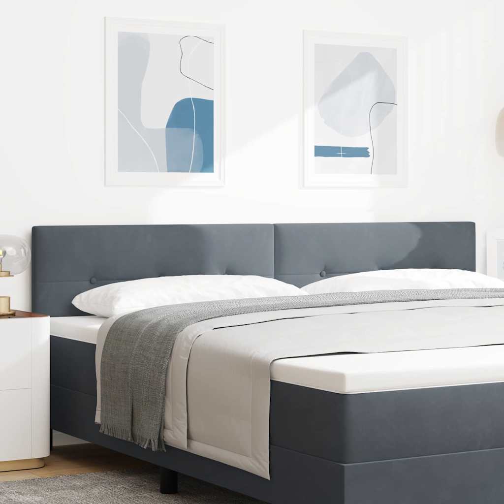 LED-päätylaite nappituotettuna tummanharmaana 100 cm samettia