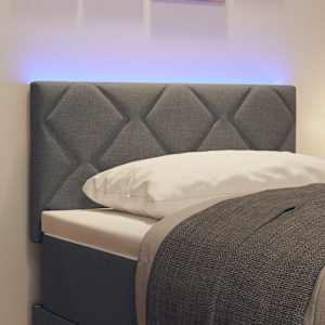 LED hlavová deska Šedý 80 cm textil - obrázek 4
