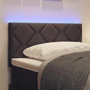 LED hlavová deska Hnědá 80 cm textil - obrázek 4