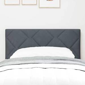LED hlavová deska Tmavě šedá 80 cm samet - obrázek 3