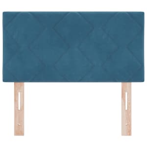 LED hlavová deska Tmavě modrá 80 cm samet - obrázek 5
