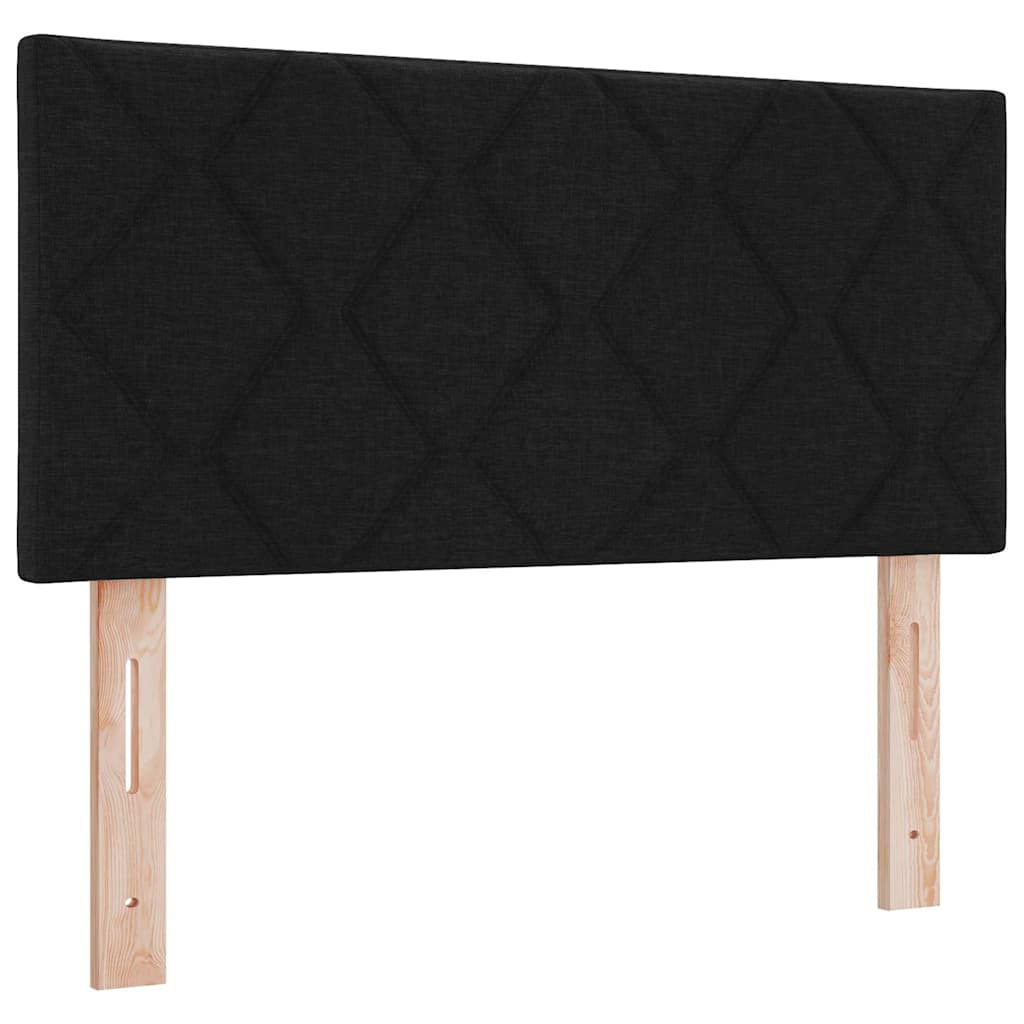 LED-pääty timanttilevykuviolla Musta 90 cm Kangas