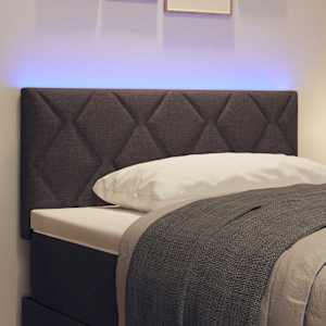 LED hlavová deska Hnědá 90 cm textil - obrázek 3