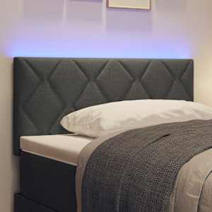 LED hlavová deska Šedý 100 cm textil - obrázek 3