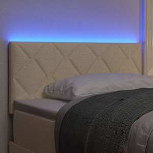 LED hlavová deska Krémová 100 cm textil - obrázek 4