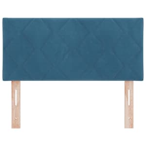 LED hlavová deska Tmavě modrá 100 cm samet - obrázek 5
