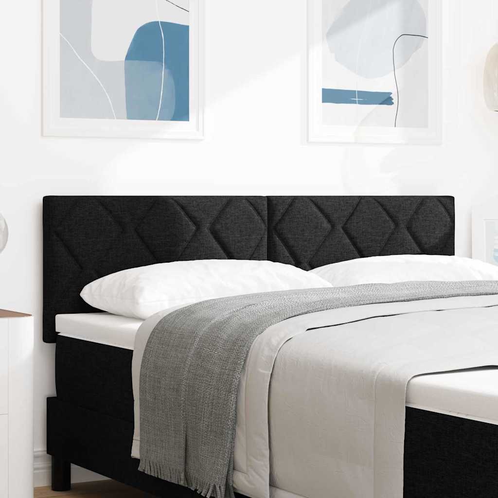 LED-pääty Timanttikuviolla Musta 144 cm Kangas