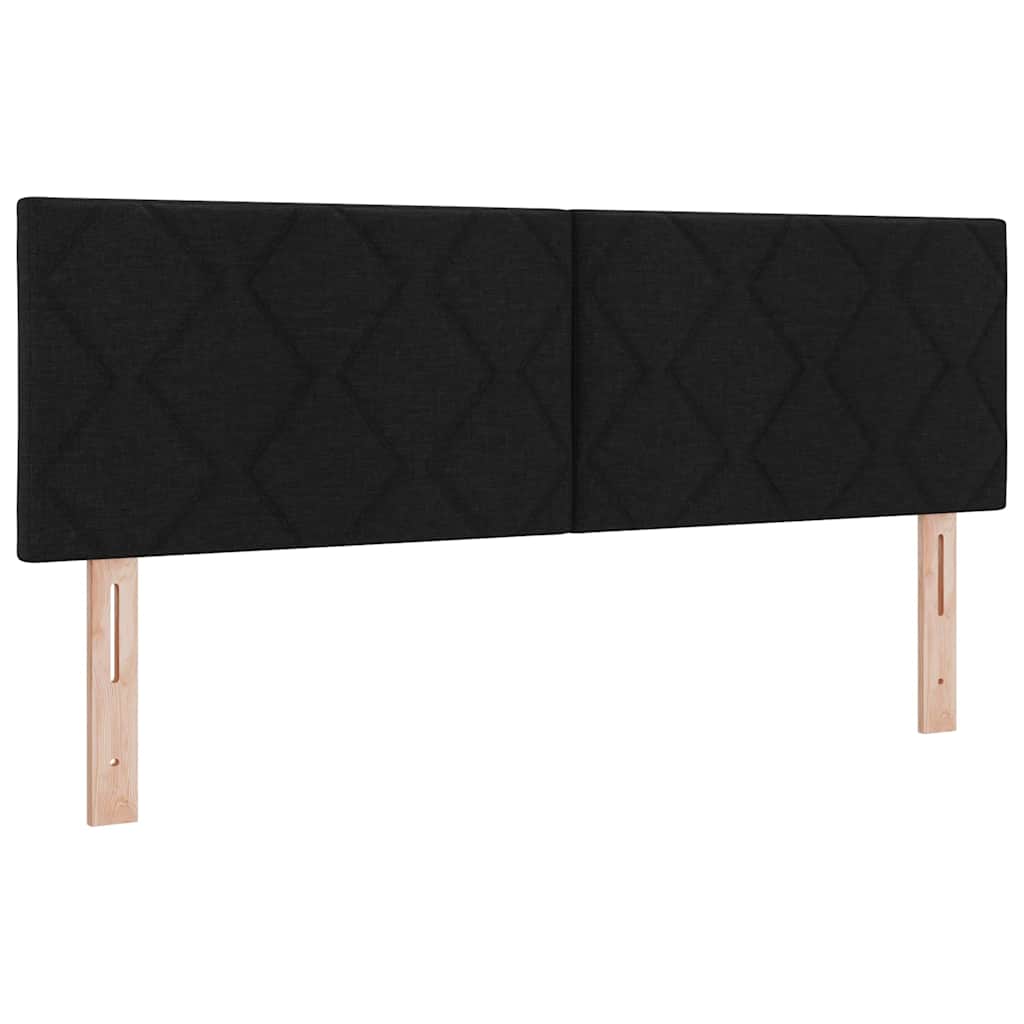 LED-pääty Timanttikuviolla Musta 144 cm Kangas