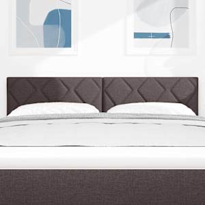 Čelo postele Hnědá 144 cm textil - obrázek 3
