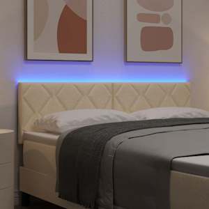 LED hlavová deska Krémová 160 cm textil - obrázek 4