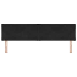 LED hlavová deska Černý 180 cm samet - obrázek 5