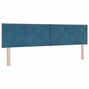 LED hlavová deska Tmavě modrá 180 cm samet - obrázek 2