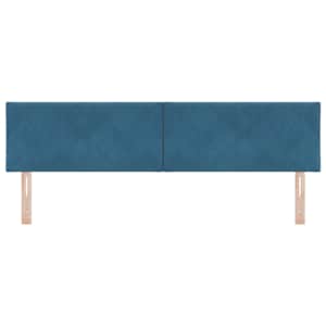 LED hlavová deska Tmavě modrá 180 cm samet - obrázek 5