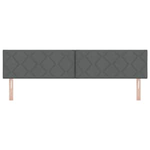 Čelo postele Šedá 200 cm textil - obrázek 5