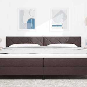 LED hlavová deska Hnědá 200 cm textil - obrázek 3