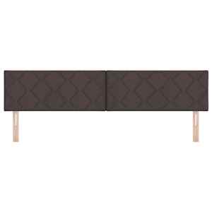LED hlavová deska Hnědá 200 cm textil - obrázek 5