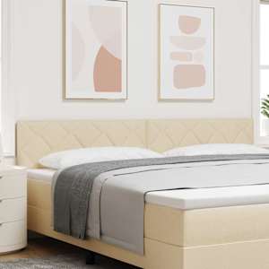 LED hlavová deska Krémová 200 cm textil - obrázek 1