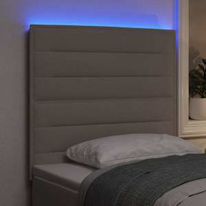LED hlavová deska s LED pásky s čelo Taupe 90 cm textil - obrázek 4