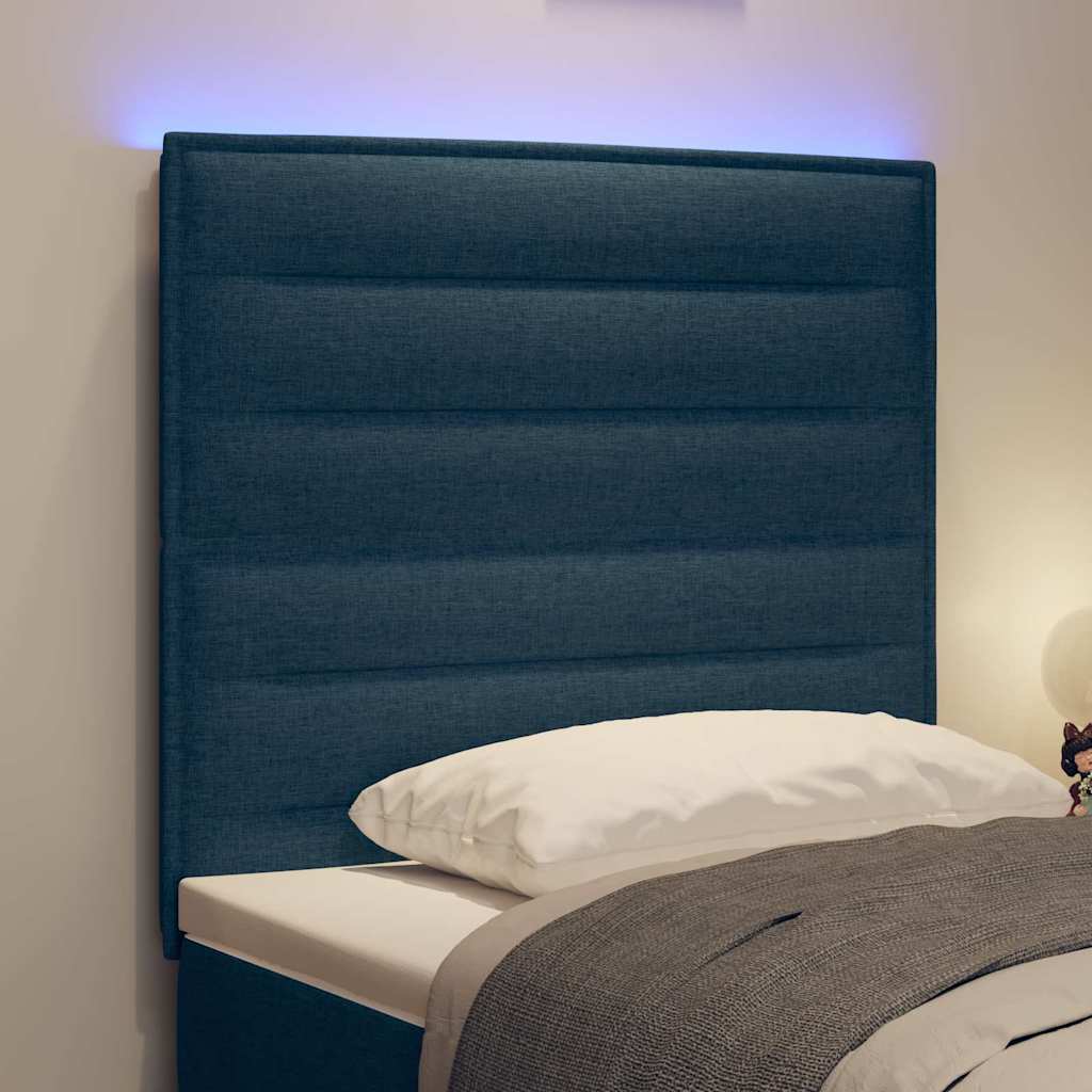 LED hlavová deska s LED pásky s čelo Modrá 90 cm textil - obrázek 4
