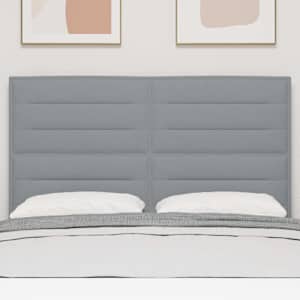 LED hlavová deska s LED pásky s čelo Světle šedá 160 cm textil - obrázek 3