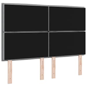 LED hlavová deska s LED pásky s čelo Světle šedá 160 cm textil - obrázek 7