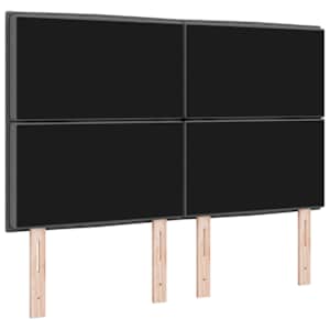 LED hlavová deska s LED pásky s čelo Tmavě šedá 160 cm textil - obrázek 7